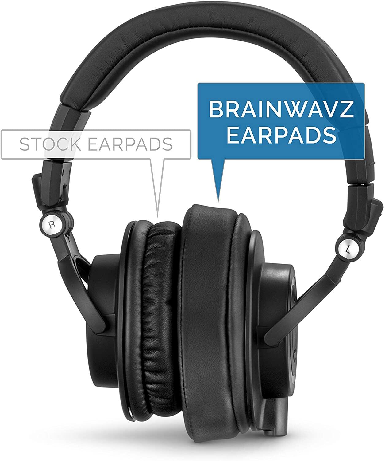 【Stock in SG】Protein Skin Brainwavz ATH M50X Earpads Cushions Replacement for ATH M50X M50BT Steelseries Arctis Pro Wireless & Stealth 600 HyperX Cloud AKG SHURE Headset Headphone Ear Covers Ear Cups