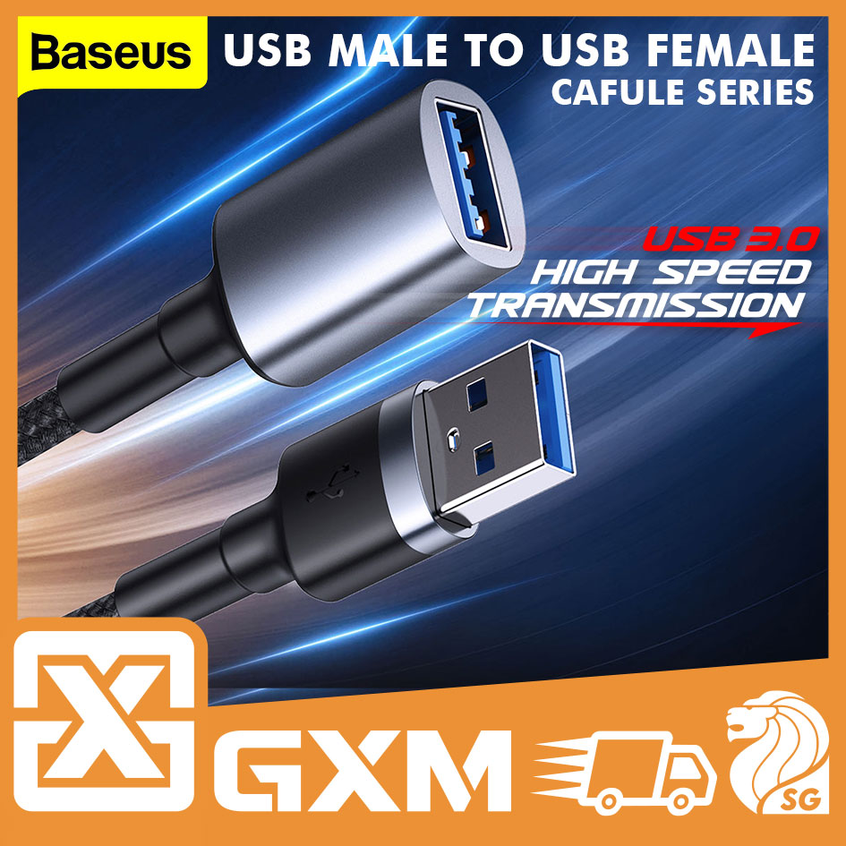 Baseus Cafule USB Male to USB Male Female Micro-B USB3.0 Date Cable 2A 1m Hard Drive TV  Camera Tablet Phone Printer Cable