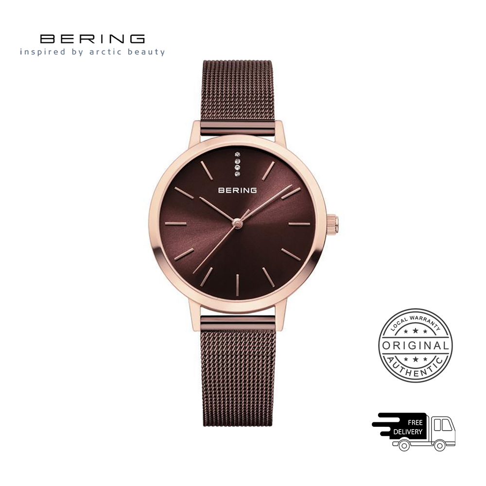 BERING Classic 13434-265 Brown 34 mm Women's Watch